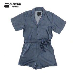 75���I�t �V�i ���K�i �W�[�X�^�[���D G-Star RAW �I�[���C������ XXS XS S M ���f�B�[�X XS�T�C�Y S�T�C�Y M�T�C�Y L�T�C�Y �l�C�r�[ �T���y�b�g �����Z��100% BRONSON SHORT JUMPSUIT D08098-8618-082