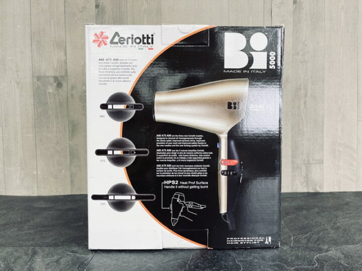 楽天市場】ヘアドライヤー 【未使用】 動作保証 Ceriotti BI5000 E3225 