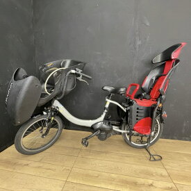 送料無料 YAMAHA PASKISS PA20KXL 子供乗せ 電動自転車 【中古】 ヤマハ パスキス 20インチ バッテリー無し 鍵付き E/58712