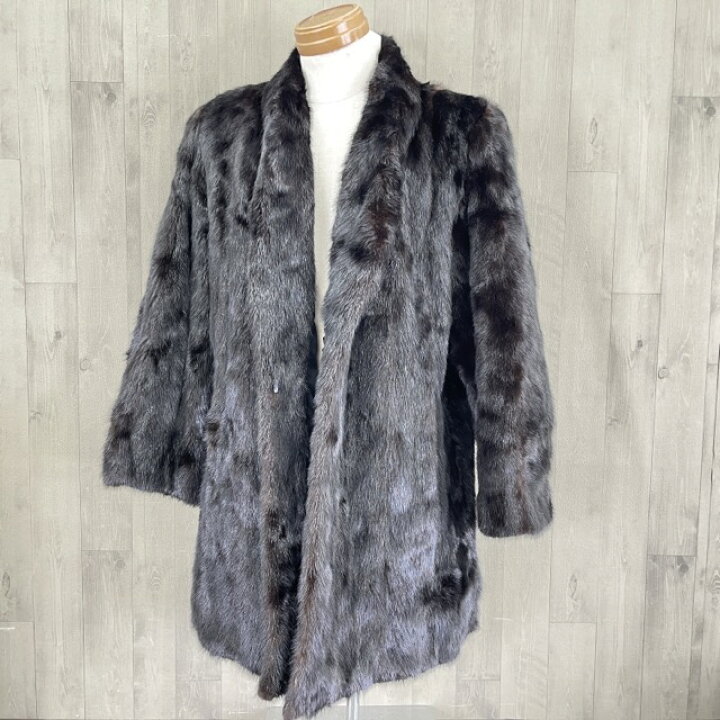楽天市場】ROTINY 毛皮コート 【中古】レディース ブラック ハーフ 
