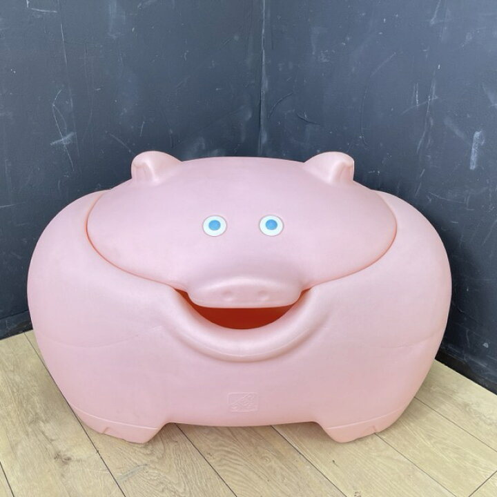 楽天市場】ステップ2 ブタさん おもちゃ箱 【中古】 収納ケース 豚 