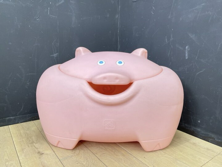 楽天市場】ステップ2 ブタさん おもちゃ箱 【中古】 収納ケース 豚 