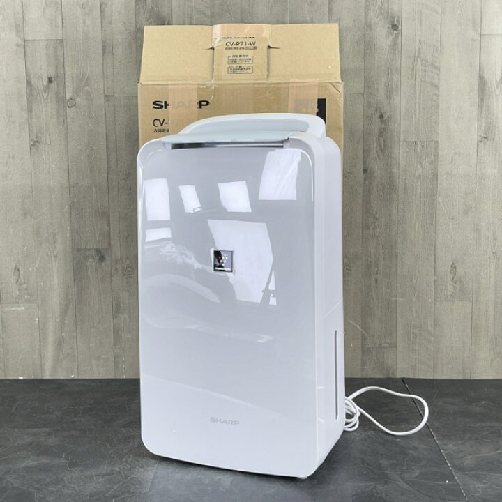 楽天市場】ほぼ新品 除湿機【中古】SHARP CV-P71-W 2023年製 ホワイト 