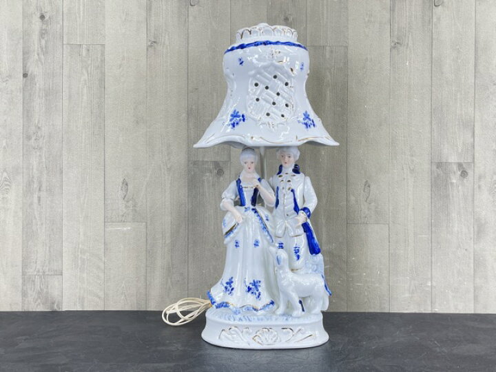 楽天市場】フィギュリンランプ 【中古】 西洋人形 スタンド テーブル 