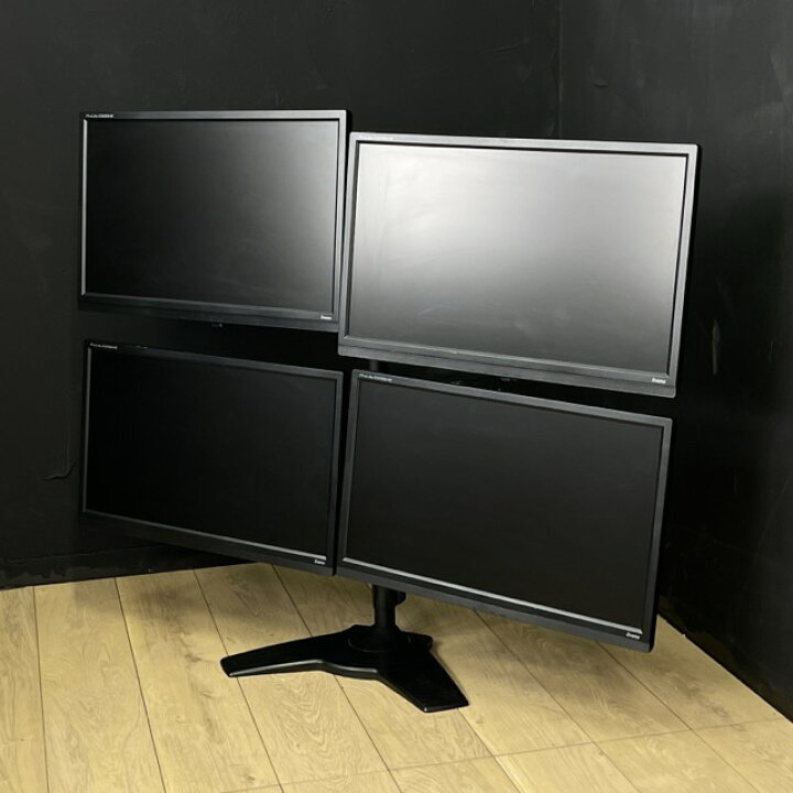 楽天市場】イイヤマ 21.5インチ 液晶モニター 4面 モニターアーム 