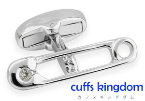 安全ピン 【 おもしろ 】 カフスボタン 【 銀色 系 男女 カフリングス 営業マン おしゃれ かわいい 結婚式 カジュアル シンプル スーツ 人気 プレゼント ユニーク ギフト 入園式 入学式 成人