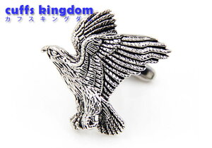 鷲 飛翔 イーグル ネイティブ アメリカン カフス 【 色 : 銀 】 カフスボタン 【 シルバー アニマル系 おしゃれ 男女 カフリングス プレゼント 大人気 成人式 卒業式 結婚式 カフス専門店 】