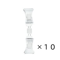 ミニクリップ W20×H90 【10個組】 | クリップホルダー POP プライス用 両端クリップ 連結 透明 【代引き…