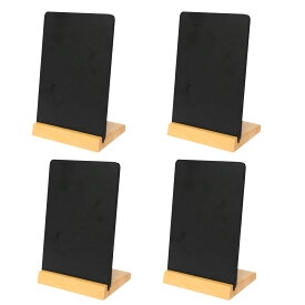 【送料無料】[4台セット] 卓上 ミニ黒板 （S）W10cm×H15cm | 小さなブラックボード マーカー チョーク mini黒板 木製 メニューボード インテリア 店舗備品 ディスプレイ 小型メニューボード