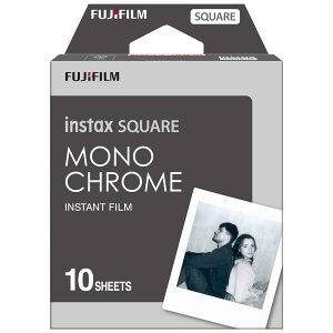 �y�V�i�zFUJIFILM �x�m�t�C���� �`�F�L �C���X�^���g�t�B���� �X�N�G�A�t�B���� instax mini SQUARE Film MONO CHROME 10������ IMONOCHROMEWW1