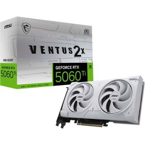 �y�V�i�zMSI �G���G�X�A �O���t�B�b�N�{�[�h GeForce RTX 5060 Ti 8G VENTUS 2X OC WHITE PLUS