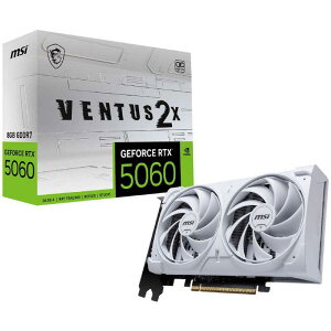 �y�V�i�zMSI �G���G�X�A �O���t�B�b�N�{�[�h GeForce RTX 5060 8G VENTUS 2X �z���C�g