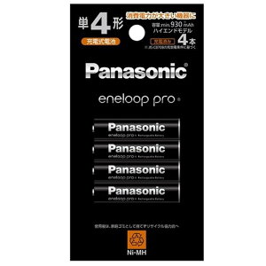�y���[���֔����z�y�V�i�zPanasonic �p�i�\�j�b�N �[�d�r eneloop pro �P4�` 4�{�p�b�N �n�C�G���h���f�� BK-4HCD/4H