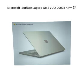 【新品】Microsoft マイクロソフト ノートPC Surface Laptop Go 2 VUQ-00003 セージ