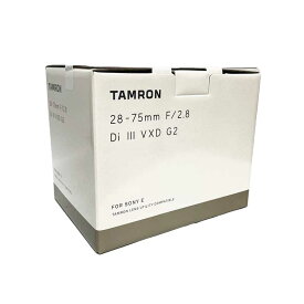 【土日祝発送】【新品】タムロン TAMRON 常用レンズ 28-75mm F/2.8 Di III VXD G2 Model A063 ソニーE ズームレンズ