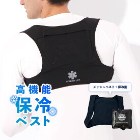 作業服 作業着 春夏用 冷却ベスト クールベスト メッシュベスト アイスパック スポーツ 農作業 野球観戦 釣り レジャー 現場 暑さ対策 アイスベスト
