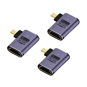 �y2�ڔ��z/3�ڃ^�_�zMicro Mini HDMI�I�X HDMI���X �ϊ��A�_�v�^ 8K@60Hz 4K@120Hz UHD2.1 HDCP 3D �X�g���[�g L�� U�� LED���C�g ���^ 8K�f�� hdmi�����A�_�v�^ �����b�L�R�l�N�^ cbk �K�i���������s�� ����