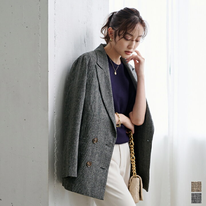 楽天市場 グレンチェックダブルジャケット アウター レディース ジャケット ボタン 羽織り チェック柄 起毛 マニッシュ ハンサム カジュアル Urs ユアーズ 楽天市場 グレンチェックダブルジャケット アウター レディース ジャケット ボタン 羽織り チェック柄 起毛 マニッシュ ハンサム カジュアル Urs ユアーズ