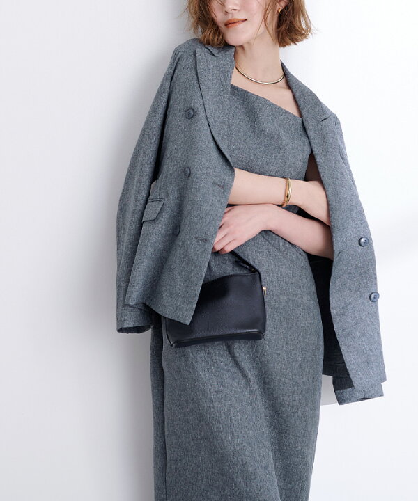 ebure リネン ダブルブレストジャケット 24SS 58,300 セットアップ可 