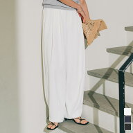 【店内全品20％OFFクーポン】4/17 9:59まで■ドロストタックとろみパンツ ボトムス レディース パンツ ド…