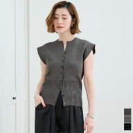 【店内全品30％OFFクーポン】6/10 23:59まで■ウエストシェイプキーネックニット レディース ニット ノー…