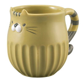 マグカップ 陶製 猫 猫雑貨 猫グッズ ねこ ネコ ねこマグ 雑貨 電子レンジ対応 コーヒーカップ かわいい 癒し ギフト プレゼント オフィス 黒猫 ハチワレ トラ DECOLE decole デコレ しのぎのねこマグ 送料無料