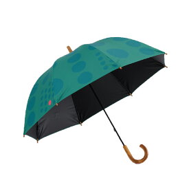 傘 晴雨兼用 日傘 長傘 55cm UVカット率100％ 紫外線 UVカット 遮光 遮熱 392 plusm サンキューニ プリュスエム 北欧柄 水玉 ドット 石突き 露先 木製 パラブレラ マル maru 丸 レディース