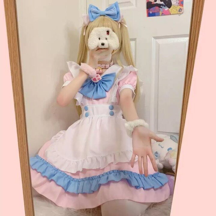 楽天市場 アイドル 衣装 魔法少女 ロリータ ファッション ワンピース メイド服 カチューシャセット 映え 配信 量産型 地雷 夢かわ Urubei 楽天市場店