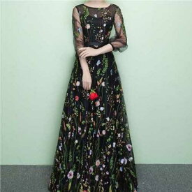 楽天市場 シースルー刺繍花柄ワンピースの通販