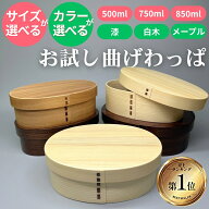 サイズと色が選べる！ 天然杉お試し曲げわっぱ 弁当箱 送料無料 まげわっぱ アウトレット おすすめ 大人…