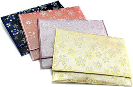 念珠入 念珠袋 数珠袋 桜金襴 サイズ(15.5cm×10.5cm) zz