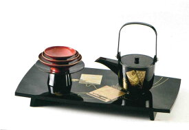 《名入れ無料》《3文字まで》《漆・手書き》《結婚祝い》《お正月》《迅速》木製 11.5 屠蘇器 同張盆付四ツ揃 結び色紙