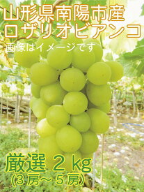 山形産高級ぶどう　ロザリオビアンコ　厳選品2kg詰合