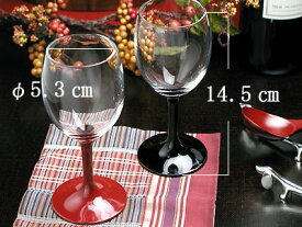 ワイングラス漆塗り　ペア　【木曽の漆器よし彦】