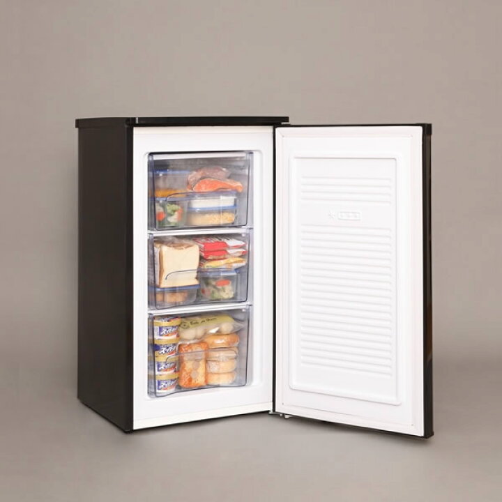 楽天市場】冷凍庫 アイリスオーヤマ 60L 前開きタイプ ブラック IUSD  