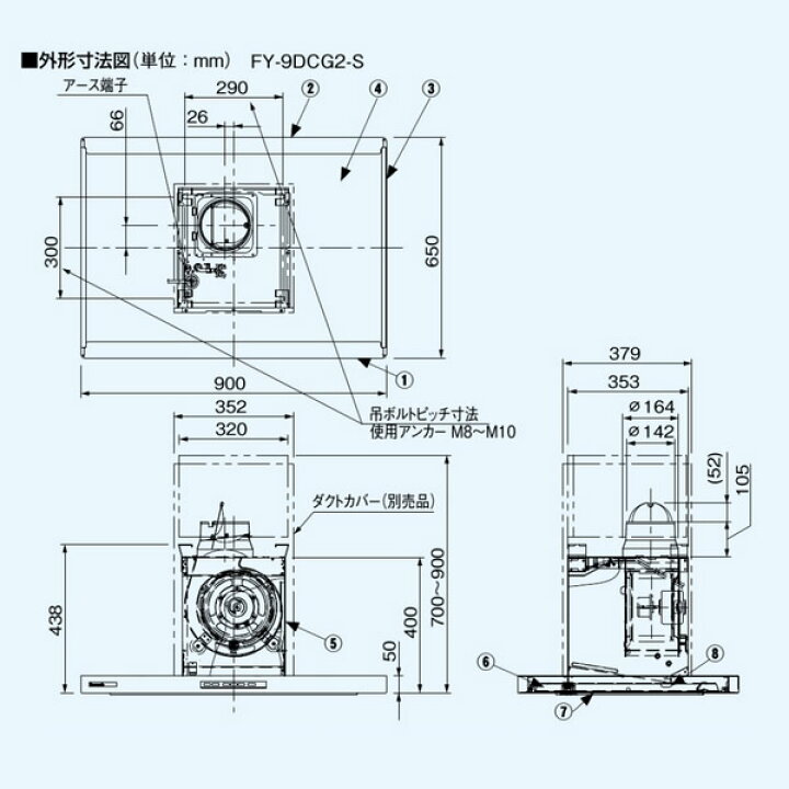 楽天市場】パナソニック 換気扇 レンジフード センターフード DC 