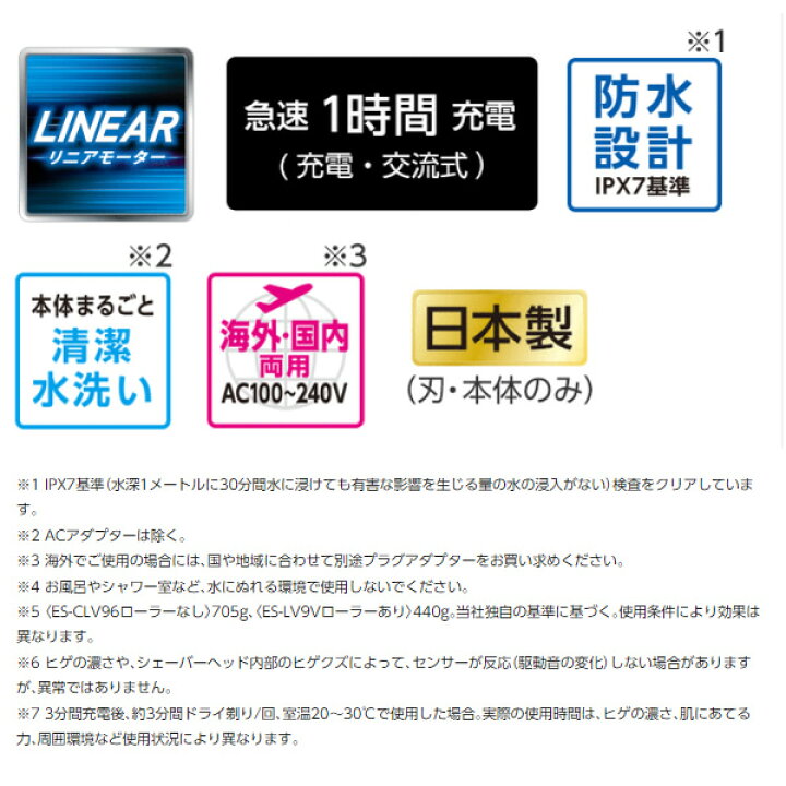 【あす楽】【在庫あり】Panasonic パナソニック シェーバー ラムダッシュPRO 5枚刃 シルバー ES-LV5H-S 防水本体丸洗い 海外対応【/srm】 | ウルトラぎおん楽天市場店
