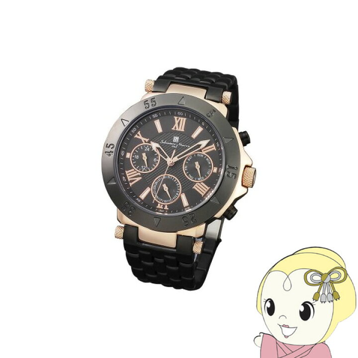 Salvatore Marra サルバトーレマーラ腕時計 マルチファンクションウォッチ SM14118-PGBK メンズ腕時計 | novalex.co