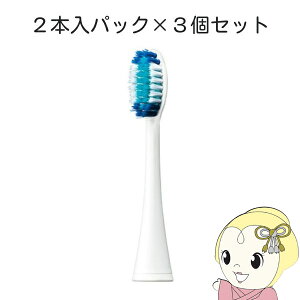 【在庫僅少】替えブラシ 【2本入パック×3個セット】パナソニック 極細毛ブラシ ラージ ドルツ Doltz専用 白 EW0801-W
