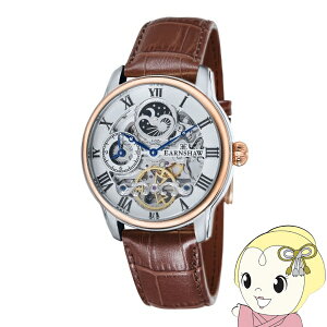 y11/10͊ԌN[|szEARNSHAW A[VE Yrv ES-8006-02 LONGITUDE FINE BROWN  XPg vxg 44mm Kiy/srmz