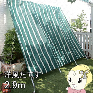 リビングアウトシリーズ 洋風たてす Vll 2.9m グリーン TAN-3017-29 オーニング 日除けシェード 目隠し【/srm】