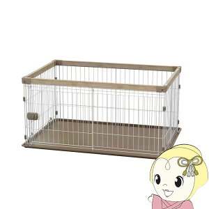 【10/18はダイヤモンド会員限定エントリーで当店全品最大P8倍】アイリスオーヤマ 犬用 ウッディシステムサークル ナチュラル SWS-1200【/srm】