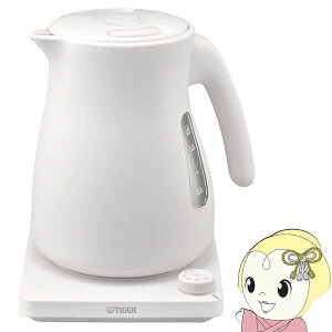 【期間限定クーポン発行】電気ケトル Tiger タイガー魔法瓶 1.2L グレイッシュホワイト QUICK&SAFE+ PTV-A120-WG【/srm】