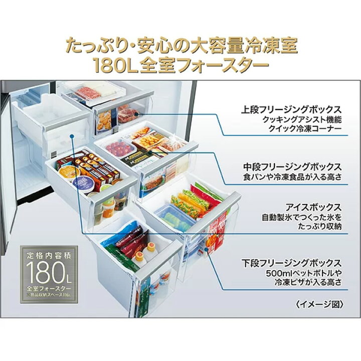 楽天市場】[予約 約1週間以降]冷蔵庫【標準設置費込】AQUA アクア 512L 