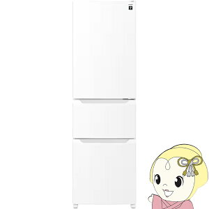 [�\�� ��1-2�T�Ԉȍ~]�y1/10�͊��Ԍ���N�[�|�����s�z�①�� �y�ݒu���z �V���[�v SHARP 317L ��54.4cm �E�J�� 3�h�A �v���Y�}�N���X�^�[ �}�b�g�z���C�g SJ-PT32R-W