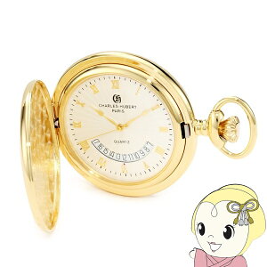 �y5/15�͊��Ԍ���N�[�|�����s�z�������v Charles-Hubert �`���[���Y�E�q���[�o�[�g 47mm �n���^�[ �N�I�[�c 3900-G ���t �J�����_�[�@�\�t���y/srm�z