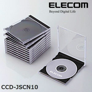 ELECOM(エレコム) Blu-ray/DVD/CDケース(標準/PS/1枚収納) CCD-JSCN10BK