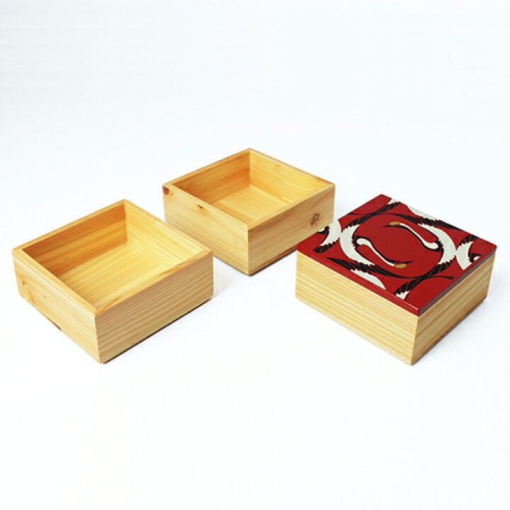 楽天市場】重箱 3段 ミニサイズ 一人用 鶴蒔絵ミニ三段重箱 お重箱 お  