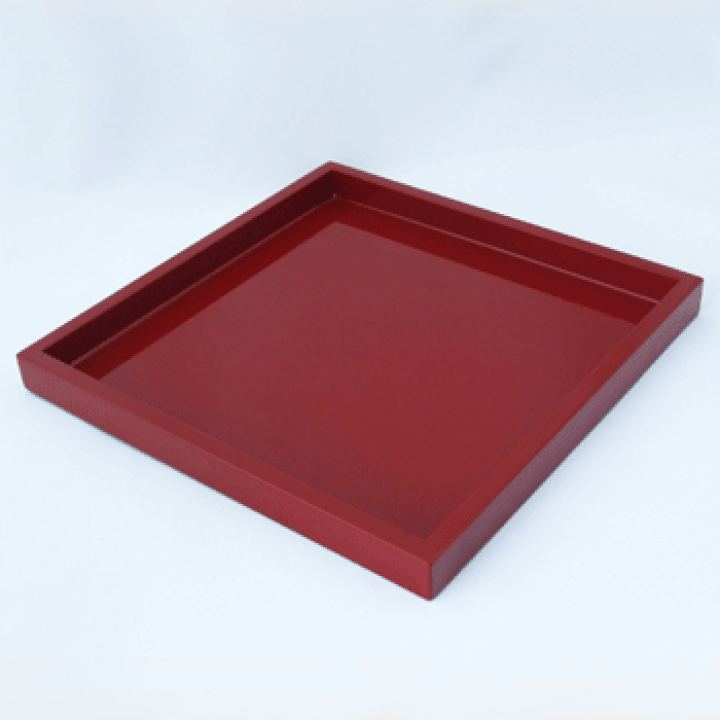 八角形 漆器トレイ 赤 八角形 漆器トレイ 赤 - メルカリ