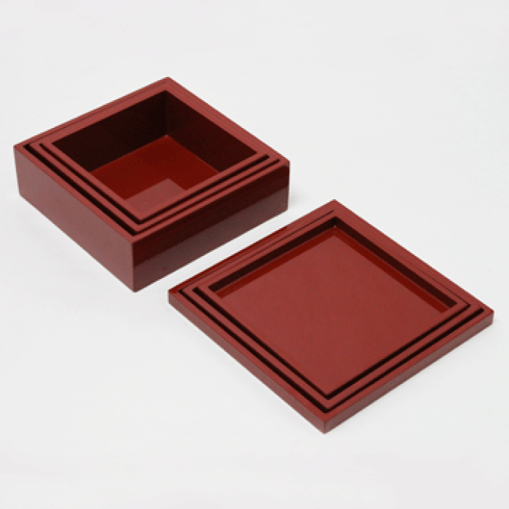 楽天市場】【迎春早割10%OFF】切溜 正方形 3段 セット 入子 漆器 重箱